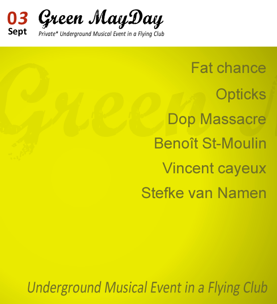 green mayday music festival Benoit ( BSM ) Saint-Moulin